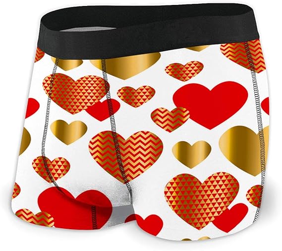 txregxy Underwear Customized Stretch Boxer Briefs Modern Luxury Valentines Day Seamless_F