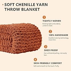 L'AGRATY Chunky Knit Blanket
