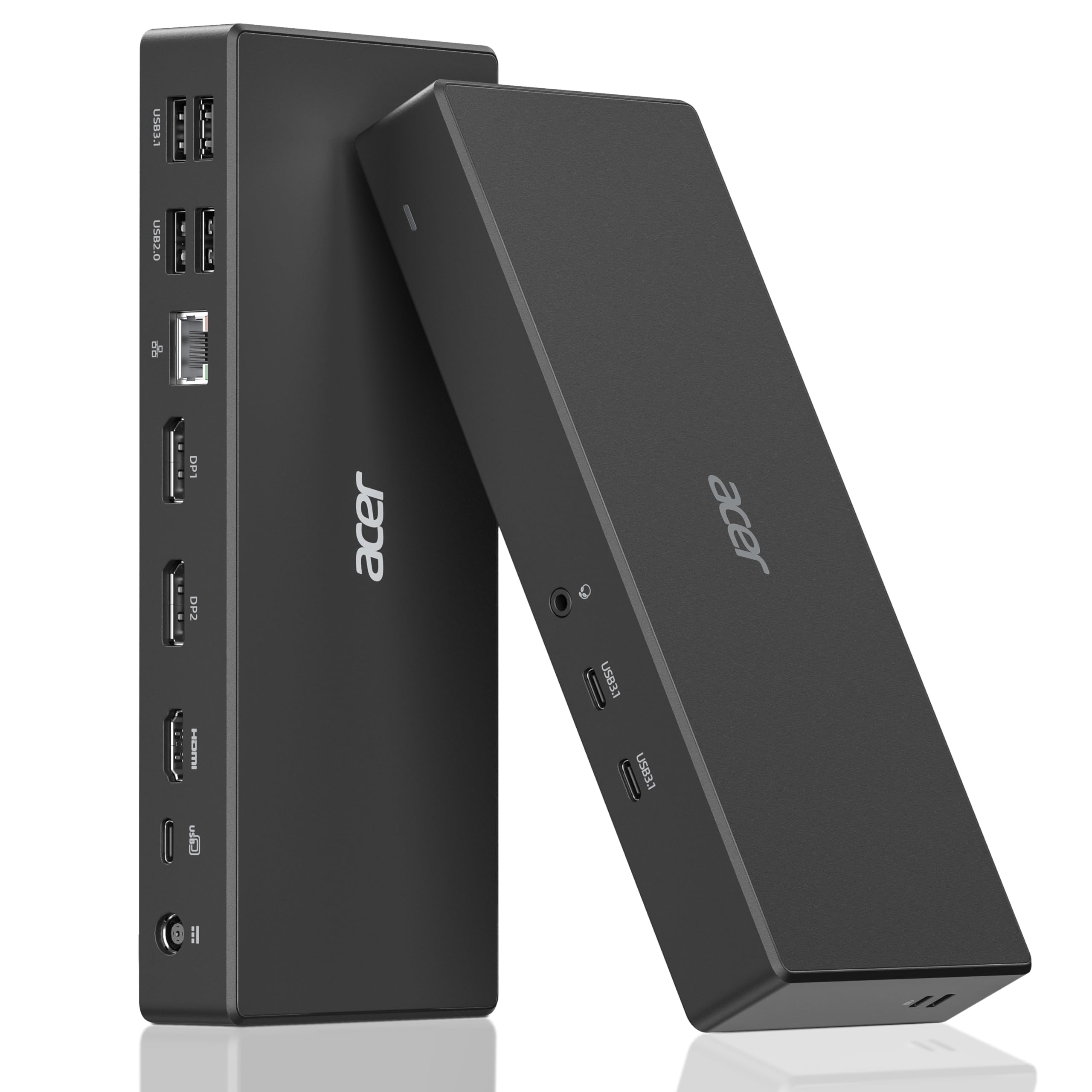 Photo 1 of Acer Docking Station, 11-in-1 Laptop Docking Station 4K@60Hz for 3 Monitors with 2x DisplayPort+HDMI, Ethernet, 5Gbps Data, Audio, 135W Power, USBC Dock Compatible with Acer, Dell, MacBook Air/Pro, HP