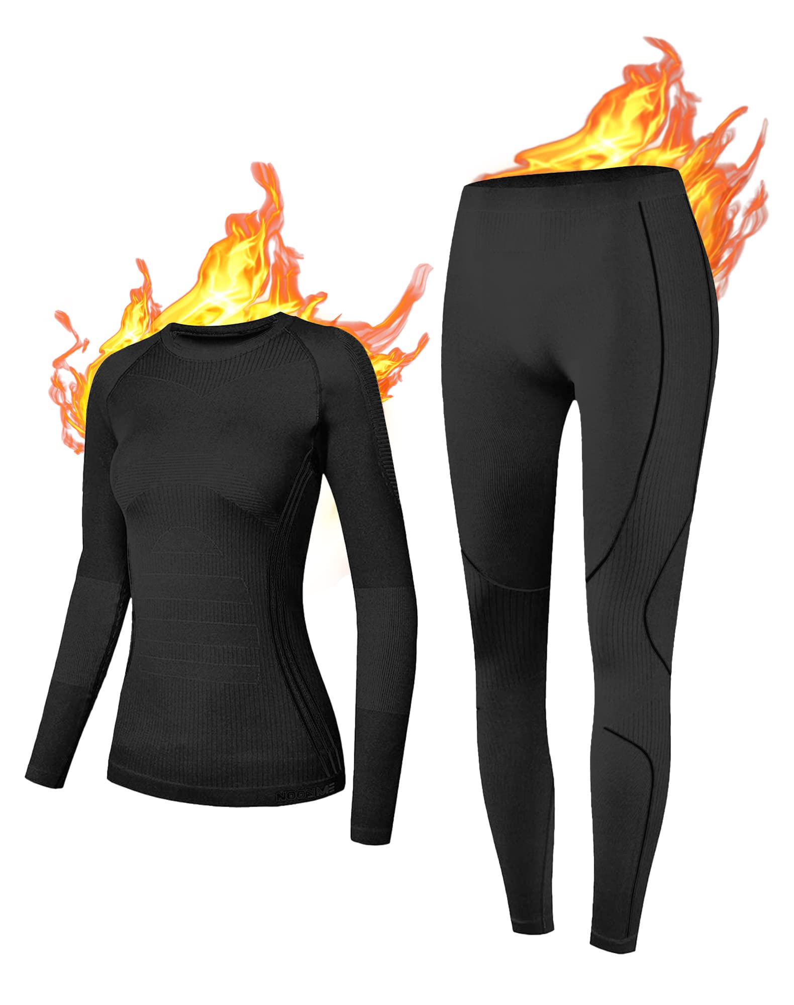 NOOYME Thermal Underwear for Women Base Layer Women