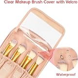 Ethereal Travel Makeup Bag Large Capacity Pink Cosmetic Organizer with Brushes view 7