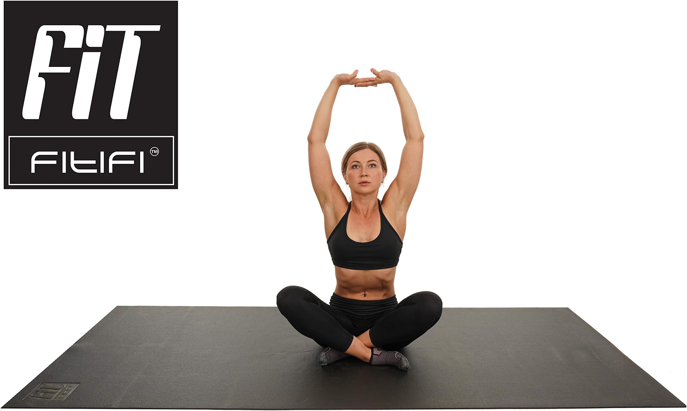 Fitifi 6ft - 10ft Exercise Mats – Eco-Friendly, 6mm Thick, Multi-Purpose Mat Ensures All-Round Comfort During Pilates, Stretching, Yoga & Exercise