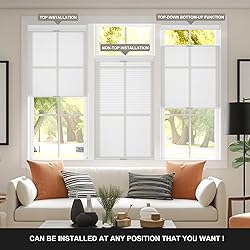 Boolegon No Drill No Tools Cellular Shades Top Down