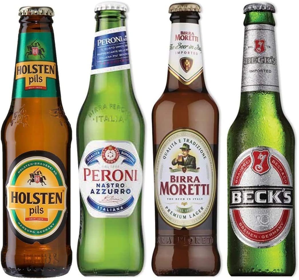 Beer Hunters Premium World Lager Mixed Case Gift Set of 12 Beers (Birra