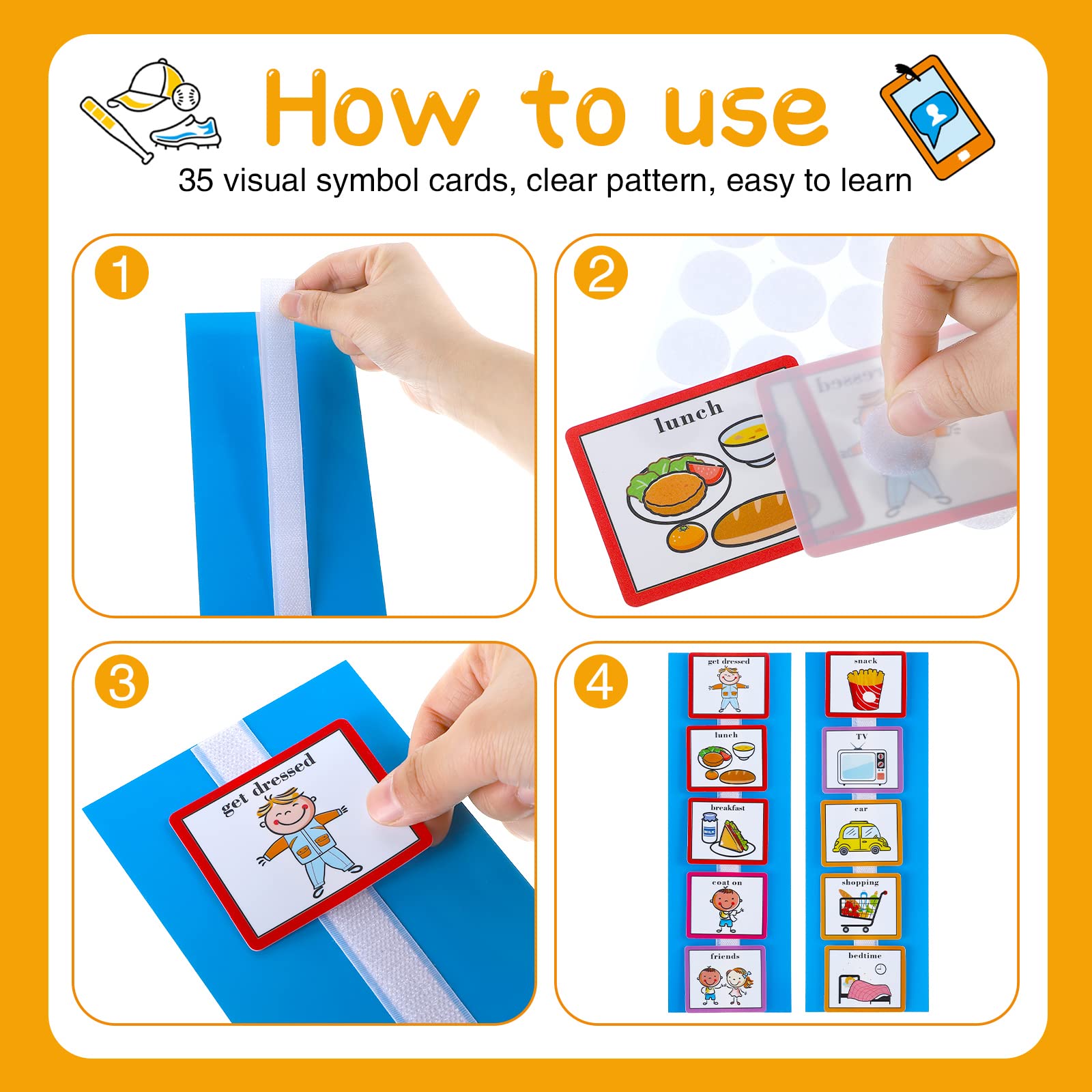 Mua 35 Pieces Visual Schedule Cards Routine Cards Home Chore Chart ...