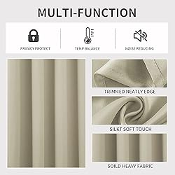 Joydeco Blackout Curtains 90 Inch Length 2 Panels