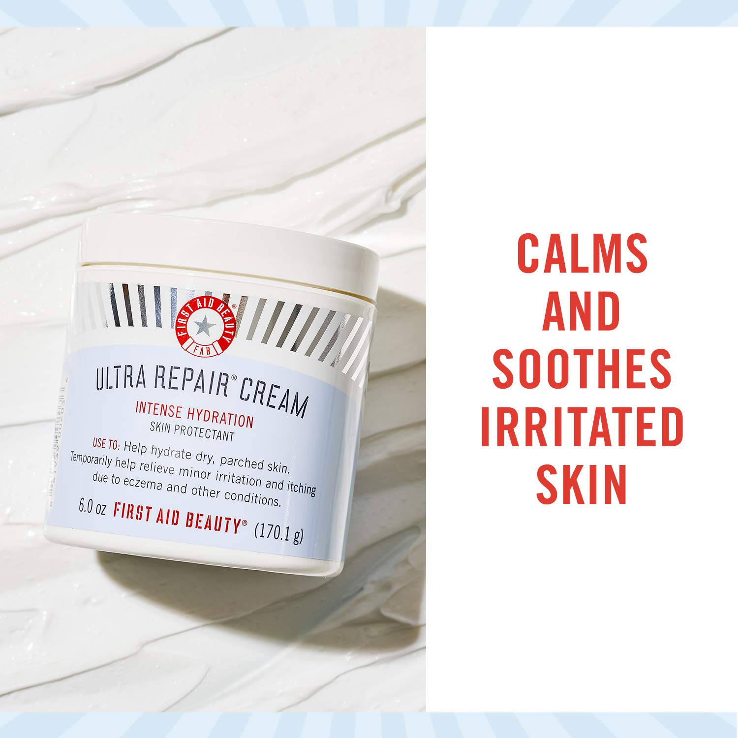First Aid Beauty Ultra Repair Cream Intense Hydration Moisturizer for Face and Body - 6 oz. : Body Skin Care Products : Beauty