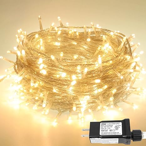 Super Long 180ft 500 Led Christmas String Lights Indoor Outdoor Waterproof Warm White Christmas Lights 8 Modes Led String Lights Decorative For Wedding Party Patio Garden Christmas Tree Amazon Com