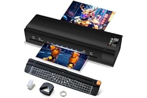 A3 Laminator Machine,13 Inch 9-in-1 Laminating Machine with Laminating Sheets,Thermal Laminator Hot & Cold with Fast Warm Tec