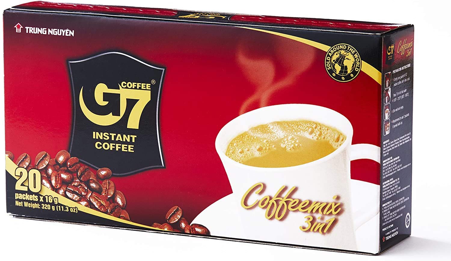 TRUNG NGUYEN G7 Instant Coffee (Coffee Mix 3in1) 16g X 21 bags