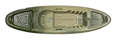 perception Kayaks Zip 9.5, Sit on Top Kayak for All-Around Fun, Stable and Fast, Rear Storage with Tie Downs, 9' 6", Classic Camo