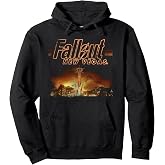 Fallout Video Game New Vegas Skyline Retro Souvenir Design Pullover Hoodie