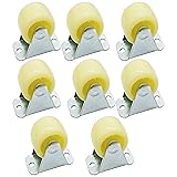 Bytiyar 1 inch PP Rigid Caster Wheels Non-Swivel