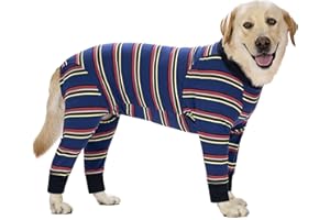 MIAODODO Dog Surgery Recovery Suit Female Male for Dogs After Surgery Medium Large Dogs Onesie,Lightweight Dog Recovery Suit for Shedding Prevent Licking Surgical Wound,Dog Pajamas Pjs Clothes, Full Belly