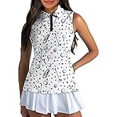 Spowatriy Women's Golf Shirts Sleeveless with Collar Moisture Wicking Tennis Tank Tops Ladies Athletic Shirt Golf Activewear