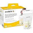 Medela Breast Milk Storage Bags, 100 Count, Ready to Use Breastmilk Bags for Breastfeeding, Self Standing Bag, Space Saving F