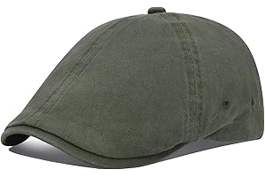 VOBOOM Cotton Washing Flat Cap Cabbie Hat Gatsby Ivy Irish Hunting Newsboy