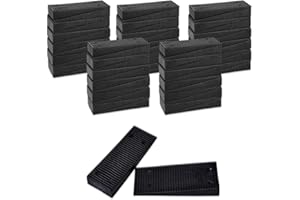 Furniture Leveling Feet,60 Pack Stackable Plastic Shims Leveling Shims Black Level Wedge for Table Toilet, Refrigerator Piano