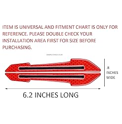 Reflective Car Side Mirror Warning Molding Trim