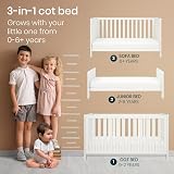 Tutti Bambini Alba 3-in-1 Cot Bed White 140x70 cm 0-6 yrs view 3