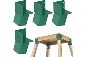 Dolibest Heavy Duty Deer Stand Brackets, 4x4 Deer Blind Brackets, Triangular Support, Powder Coated Elevated Bracket for Outd