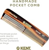KENT A OT Pocket Comb Handmade Coarse Fine Tooth Styling for Fine Medium Hair view 2