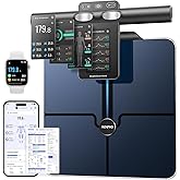 RENPHO Smart Scale for Body Weight, TFT Handle Display, Rechargeable | 8-Electrode Scale, Voice Broadcast, 50+ Metrics, Body 