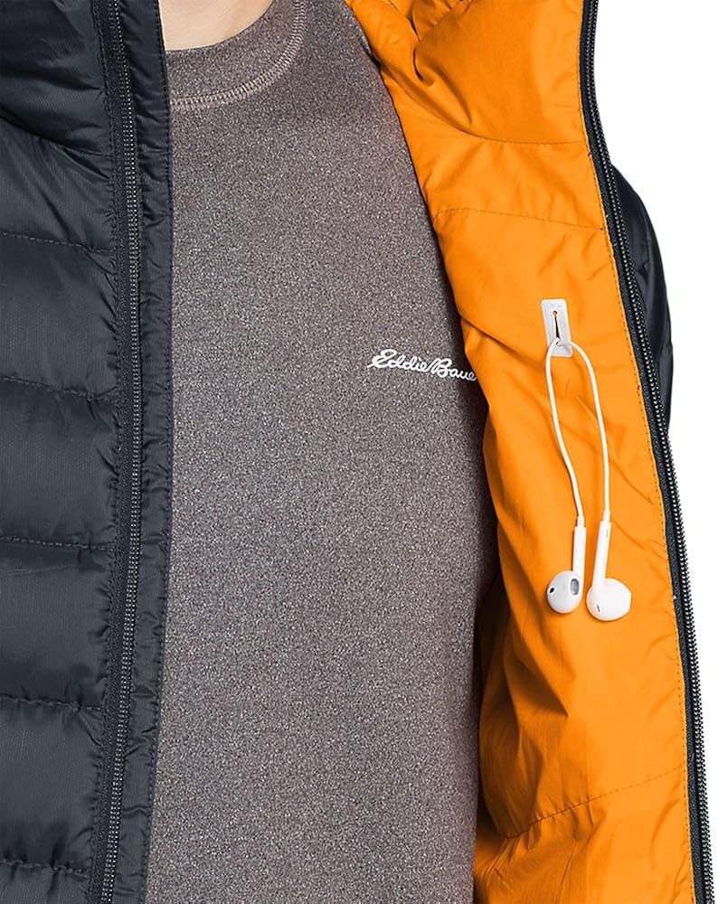 Eddie Bauer Men's Downlight Hooded Jacket at  Men’s Clothing store