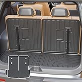 Rongtaod Cargo Mat Compatible with 2017-2023 GMC Acadia 6&7 Seats Trunk Mat Trunk Liner Cargo Liner TPE Back Seat Cover Protector All Weather 2022 Acadia Accessories (Trunk Mat with Backrest Mat)