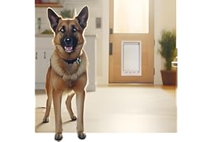 Ideal Pet Products Designer Series Plastic Pet Door with Telescoping Frame, Super Large, 15" x 20" Flap Size