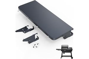 BBQ-PLUS Front Shelf for Traeger Woodridge, Side Table Replacement Parts for All P.A.L. Traeger Pellet Grills BAC762, Durable Metal Grill P.A.L. Pop-and-Lock Accessory for Food Prep & Storage