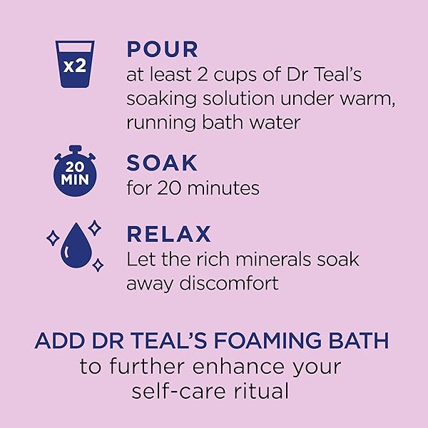 DR TEAL’S SALT SOAK WITH PURE EPSOM SALT, ELDERBERRY, 3 LBS