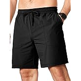 JMIERR Men's Shorts Running Athletic Shorts Waterproof Quick Dry 7" Gym Workout Breathable Shorts