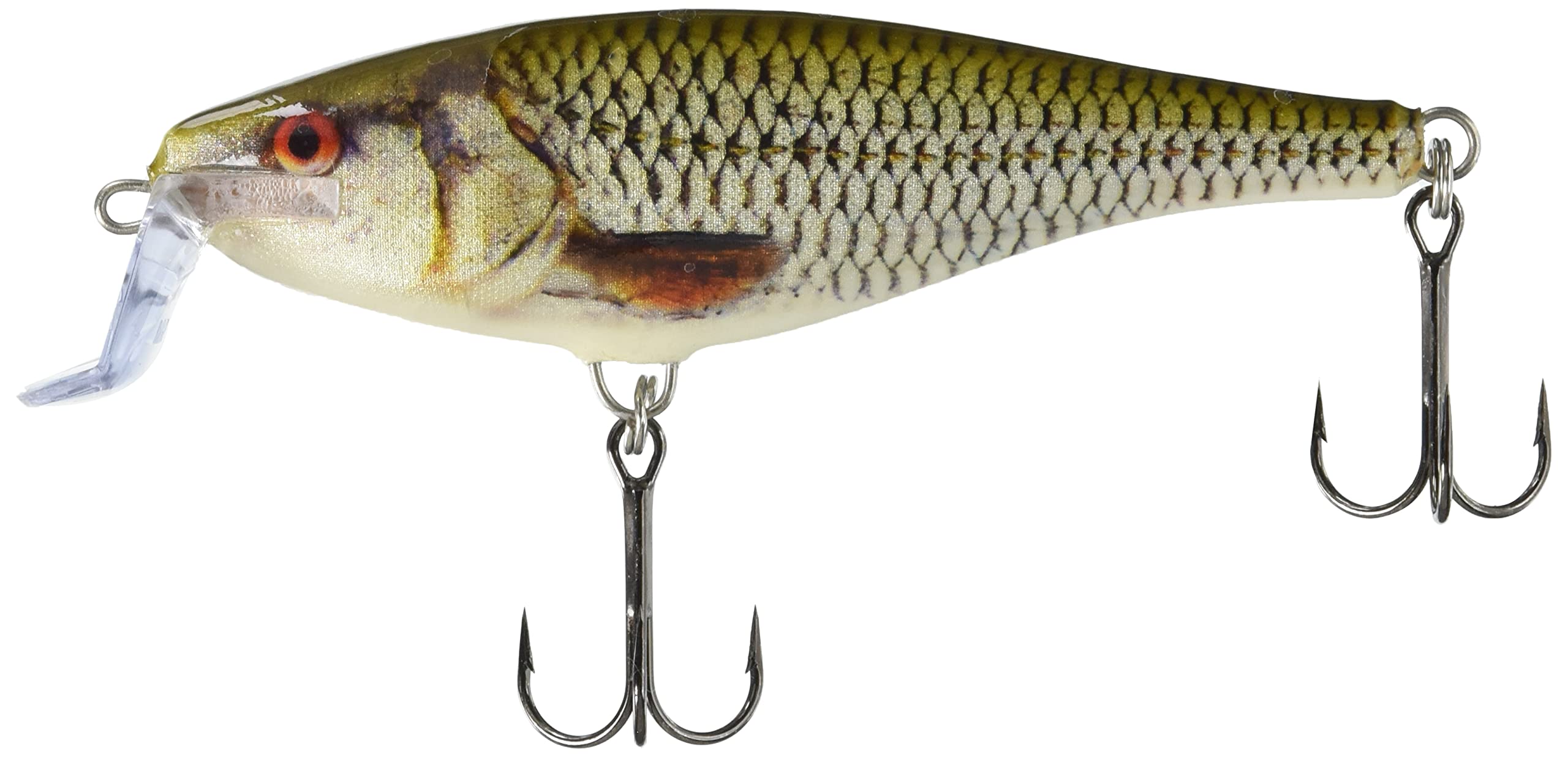 Rapala Super Shad Rap Lure with Two No. 3/0 Hooks, 1.5-2.7 m Swimming Depth, 14 cm Size, Live Roach