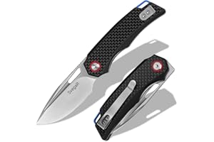 SvegaR Folding Knife, D2 Steel Blade, G10 Handle, Folding Pocket Knife, with Pocket Clip, Suitable for Men and Women, Ideal f