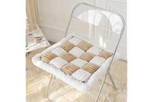 LONKEEN Pet Mat, Funny Fuzzy Cream-Coloured Large Plaid Square Pet Mat Bed Couch Cover, Funny Fuzzy Waterproof Couch Cover for Dogs, Pet Blankets for Large Dogs, Cats (Light Coffee, 19.68 * 19.68IN)