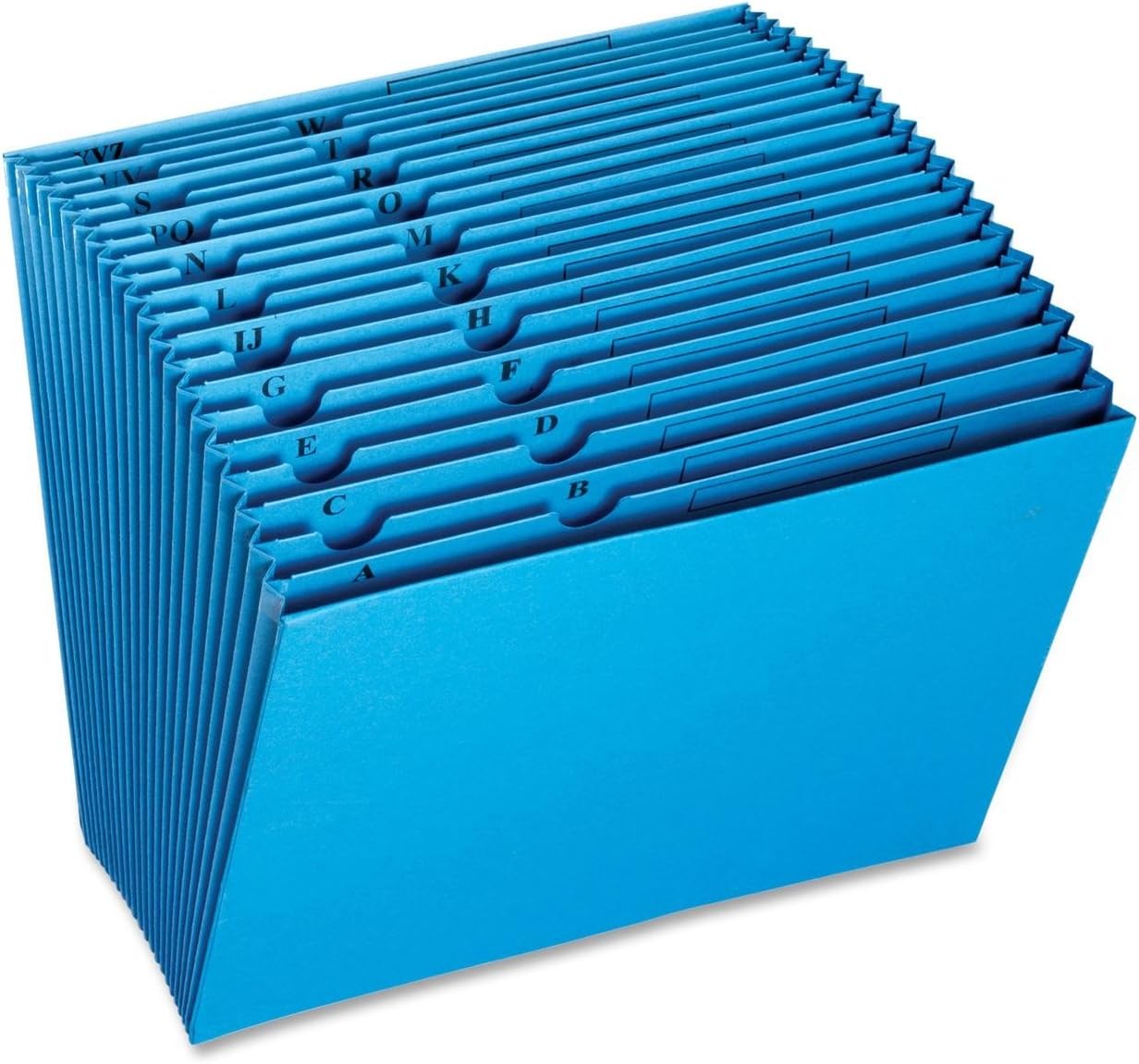 GlobeWeis/Pendaflex Colored Expansion File, Open Top, 21 Pockets, A to Z Tabs, Letter Size