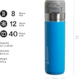 Stanley 1913 Quick Flip Stainless Steel Water Bottle 0.71L Azure view 2