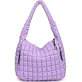 Bagtopia Puffer Tote, Quilted Puffer Hobo Bag, Lightweight Puffy Quilted Shoulder Bag for Work, Gym, Travel