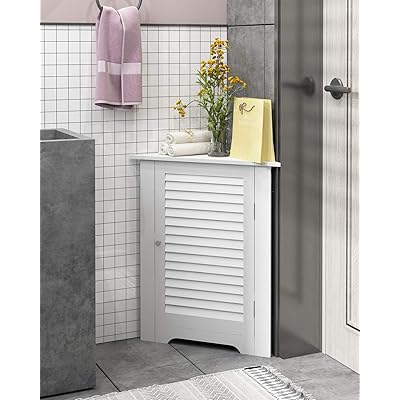 Buy Furinno Indo Corner Louver Door Cabinet White Online In Indonesia B07q11rdjw
