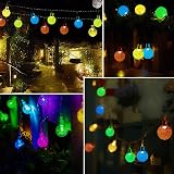 Lezonic Solar Fairy Lights 50 LED 7M Outdoor IP65 8 Modes Multi-Coloured view 2