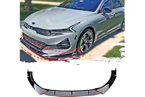 HHENGYISOUL Front Bumper Lip Fit for Kia K5 GT-Line 2020-2025,3 PCS Front Bumper Lip Body Kit Spoiler Compatible with 2020-2025 Kia K5 GT Line Front Splitter,Red