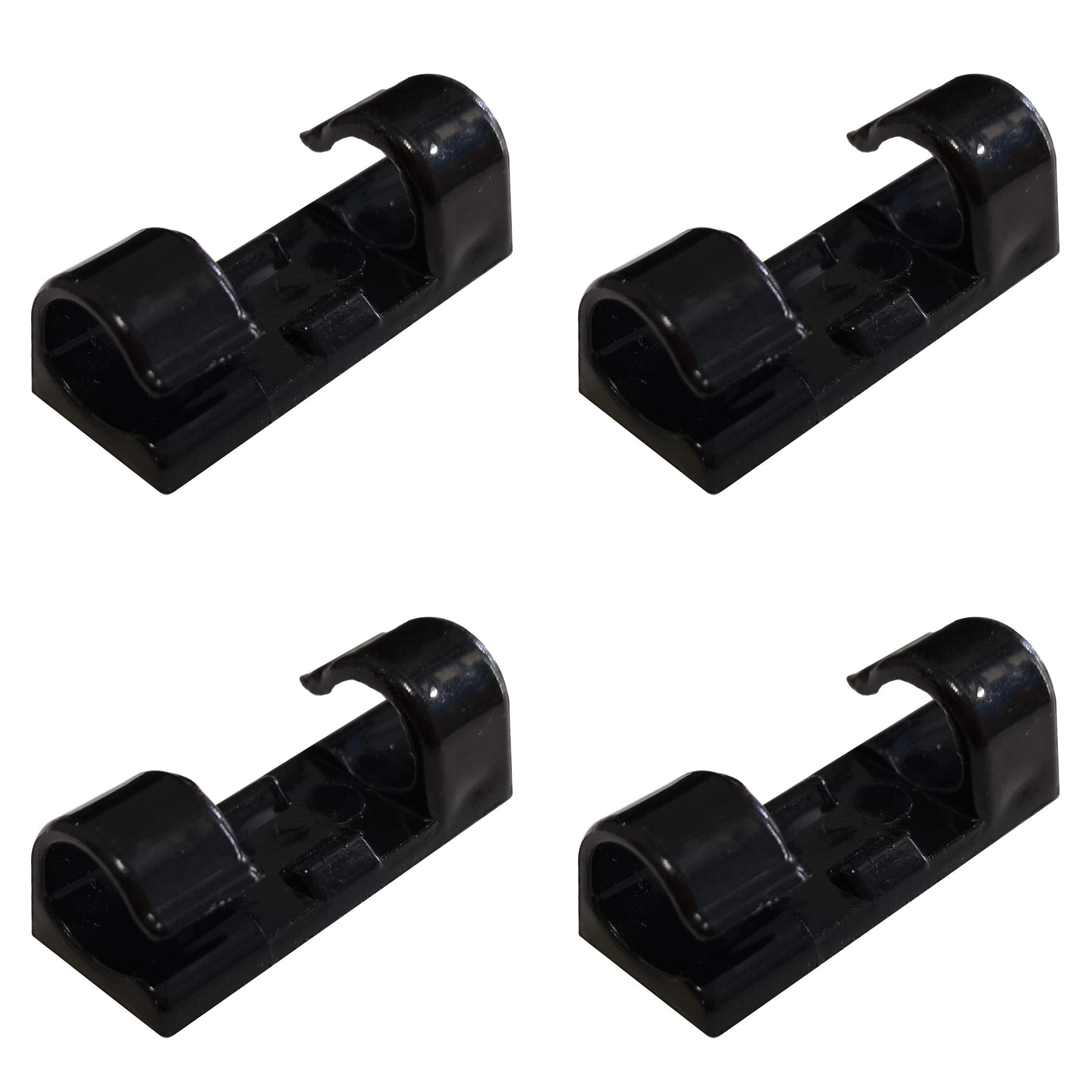 70PCS Cable Clips - Electrical Black Sticky Clips - Wire Management - Double-side Strong Adhesive - Organizer Home Office Car Wires.