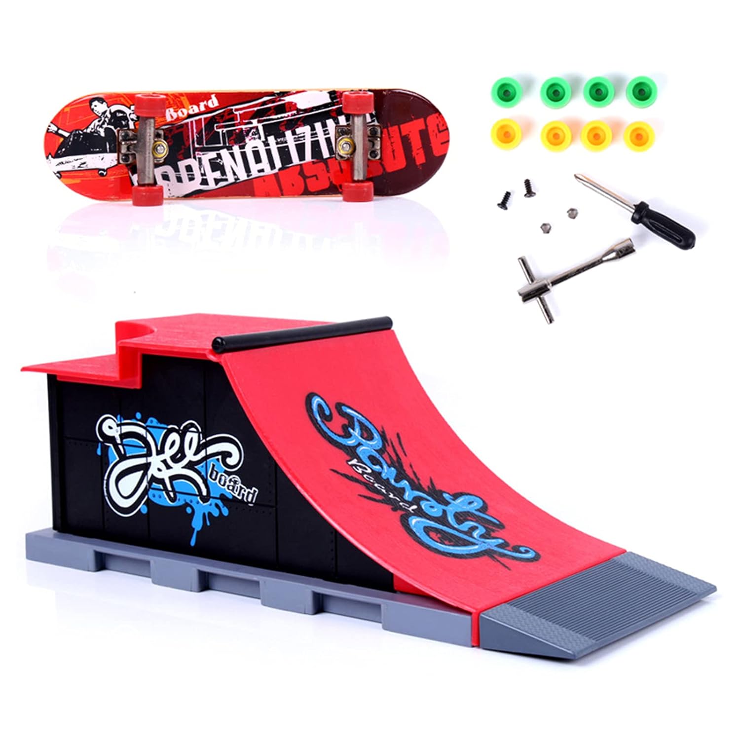 Mini Finger Skating Board Skate Park Kit Children Venue Combination