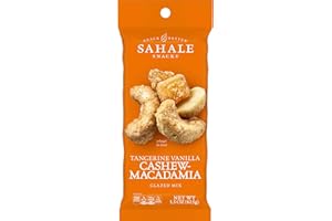 Sahale Snacks Tangerine Vanilla Cashew Macadamia Glazed Mix, 1.5 Ounces (Pack of 9)