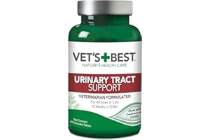 Vet's Best Feline Urinary Tract Support Cat Supplements, 60 Chewable Tablets