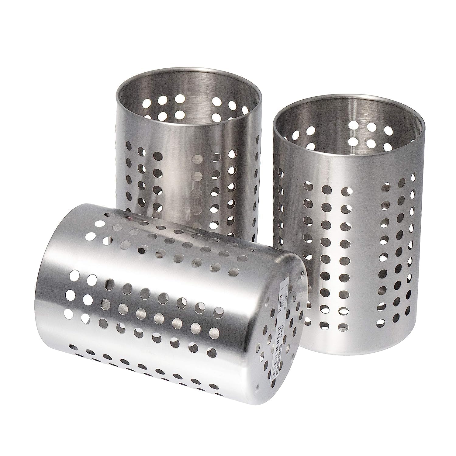 IKEA Stainless Steel Kitchen Utensil Rack (3 pack), 18 cm, Silver