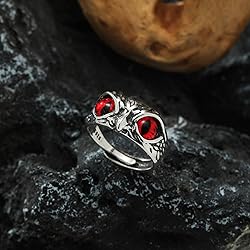 Yumikoo Demon Eye Owl Ring Retro Open Ring