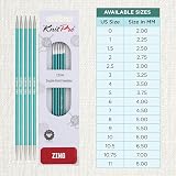 KnitPro Zing Double Pointed Needles 6" 3.25mm Aluminium view 4