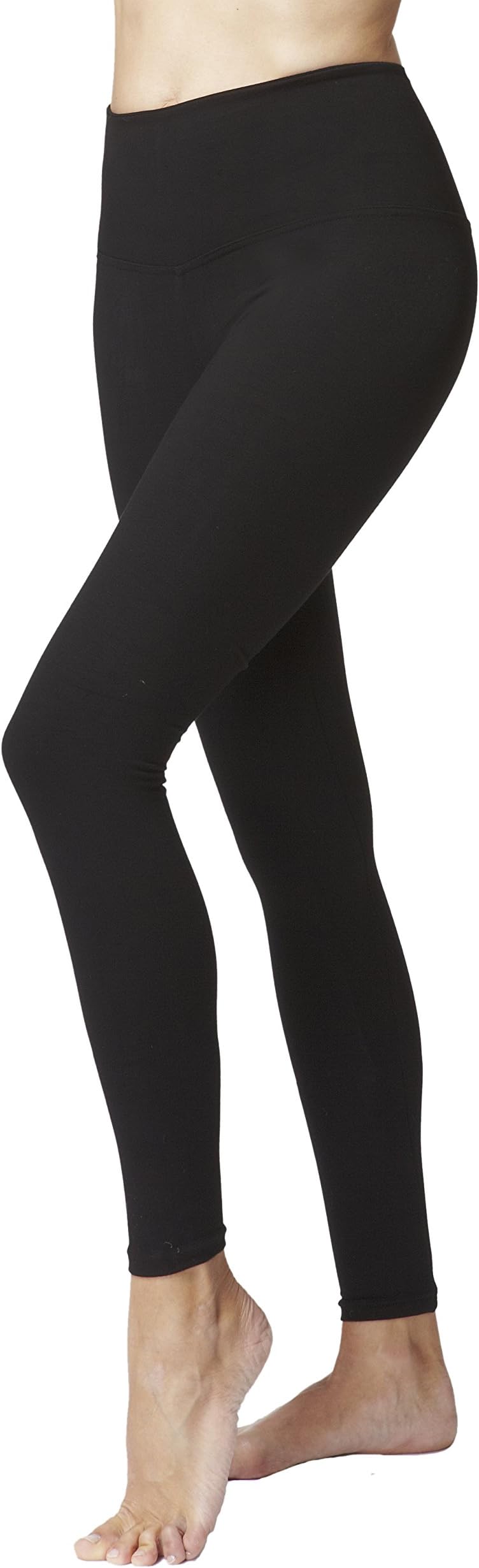 TLC Sport Stay Strong Offer Women's Figure Firming Tummy Control Standard Waist Leggings Black